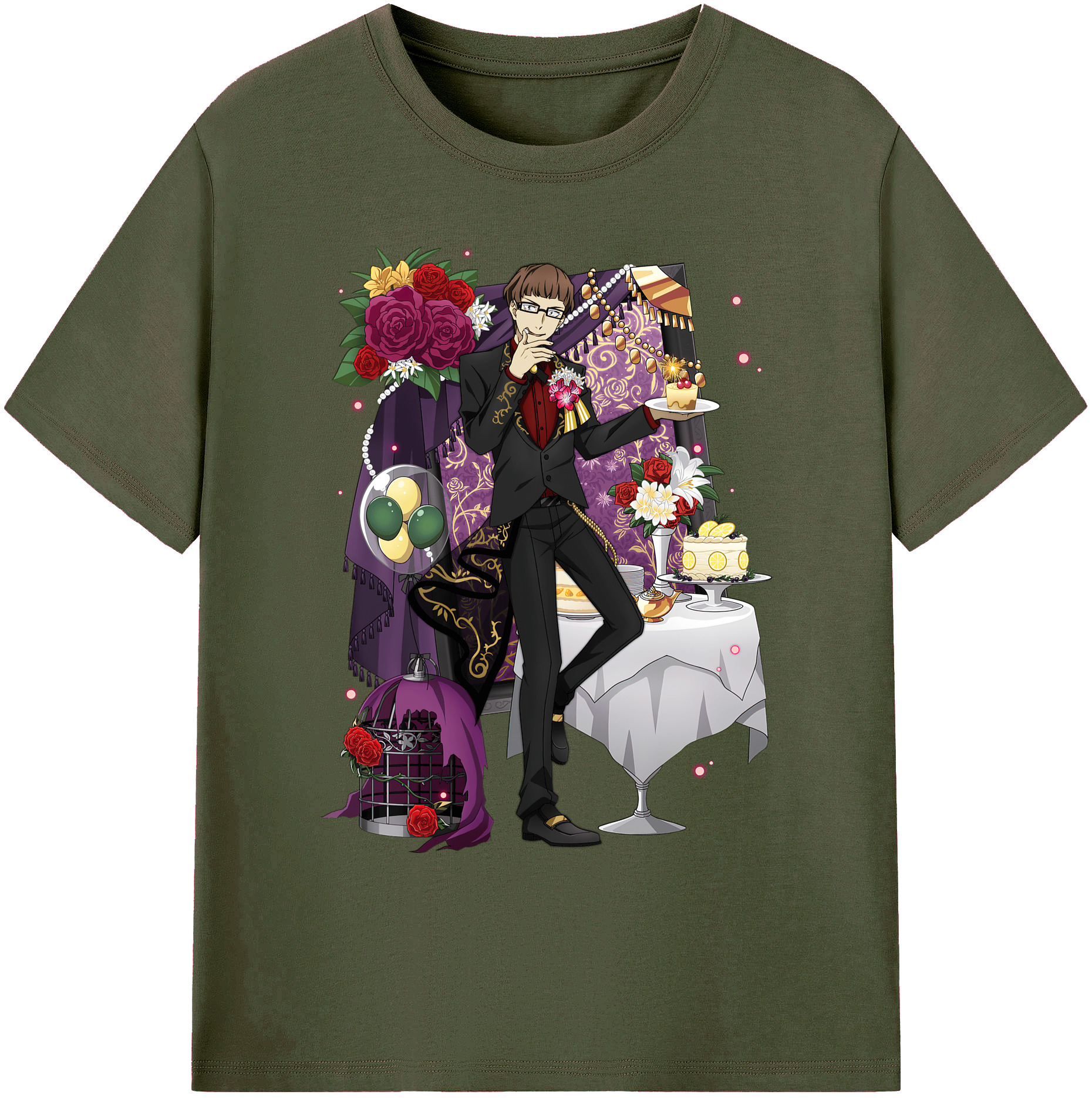 （画像用） 文豪ストレイドッグス Bungo Stray Dogs 綿100％ メンズ半袖Tシャツ｜肌触りやわらか＆通気性